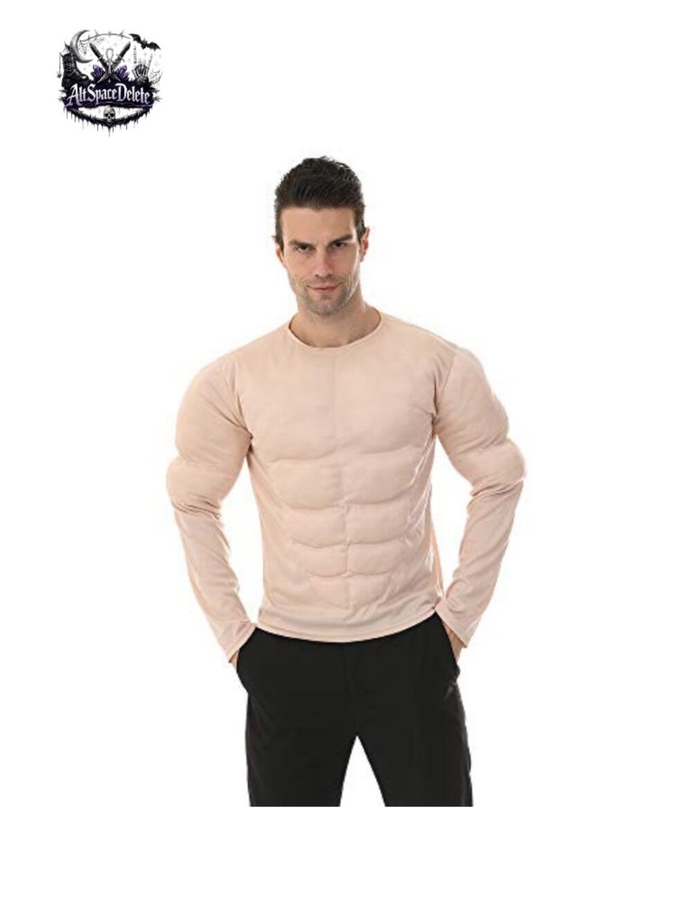 Men's Padded Muscle Shirt Halloween Costume Bodybuilder Accessory
